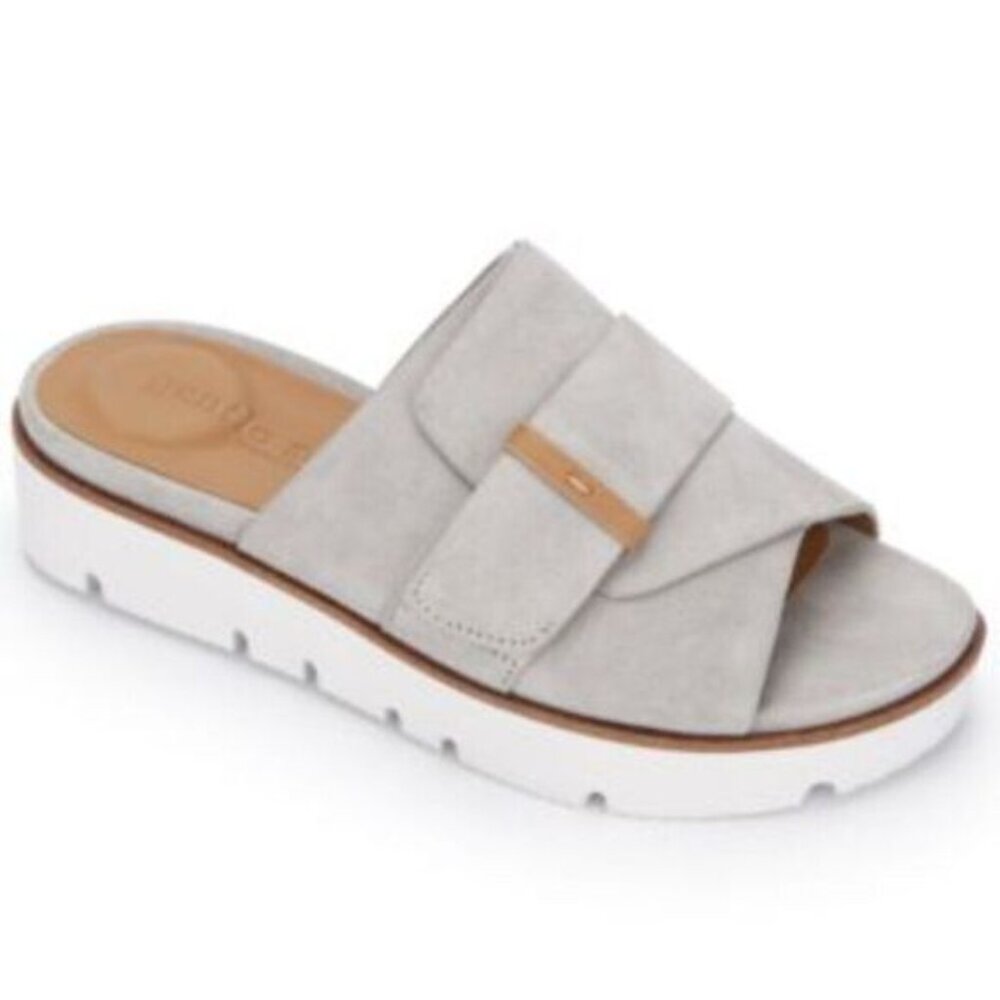 Gentle Souls Lavern Strap Slide Sandal Oyster 11 NWT